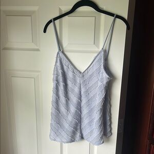 Free People Elegant Blue Spaghetti Strap Top